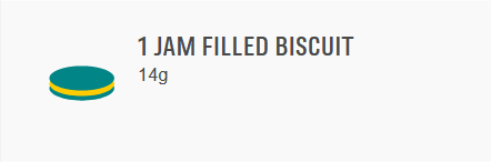 1 Jam filled biscuit - 14g