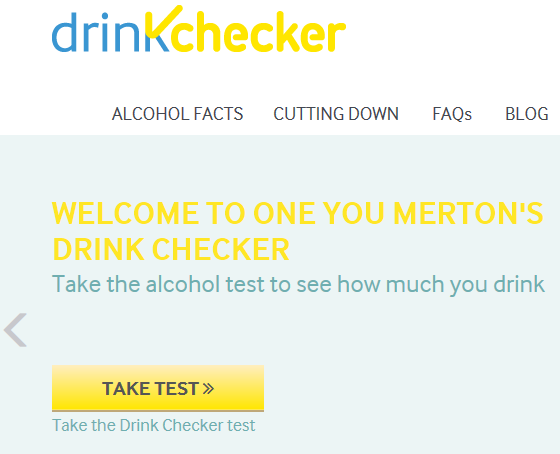 Alcohol advice - One You Merton DrinkChecker